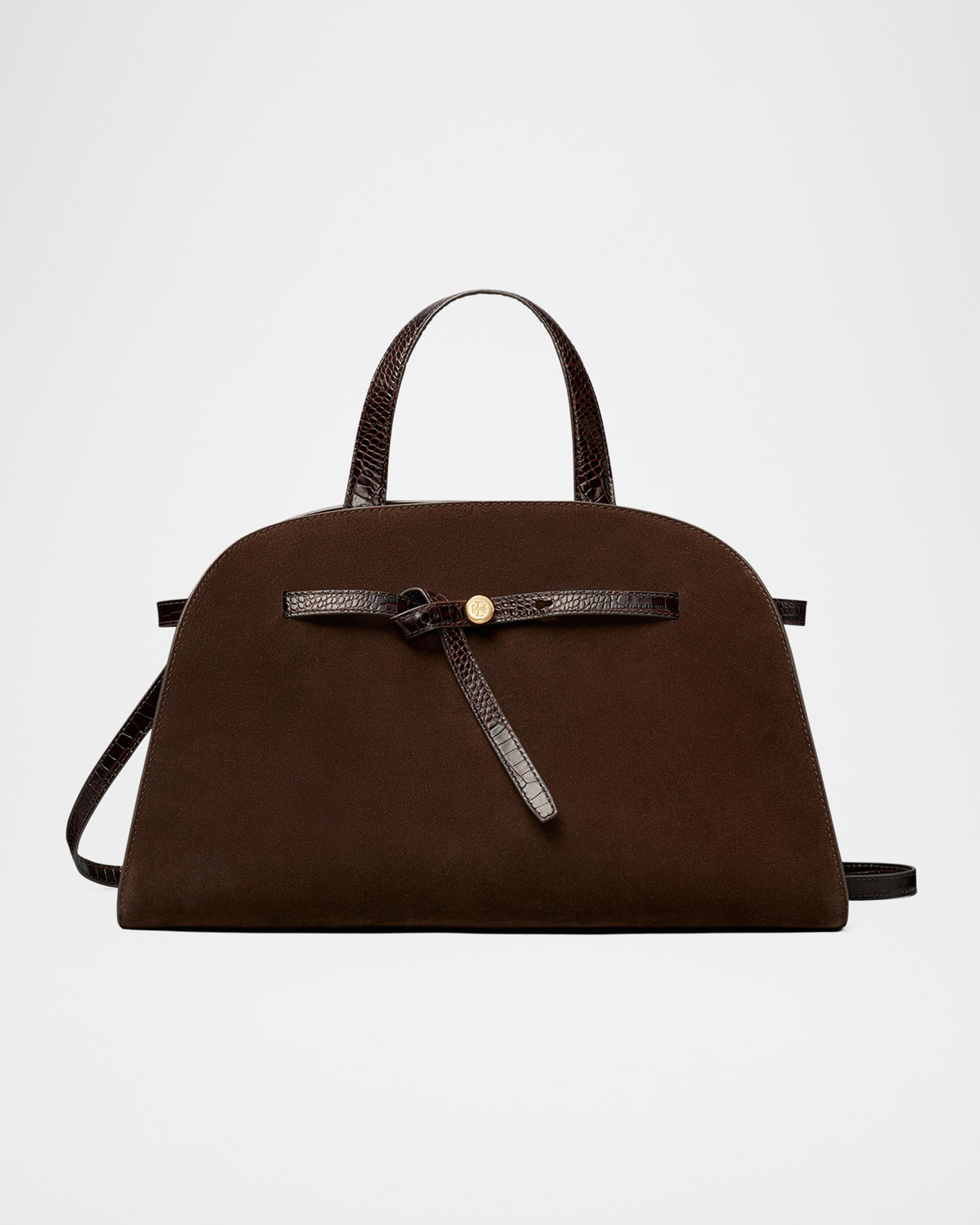 Romy Belted Suede Bauletto