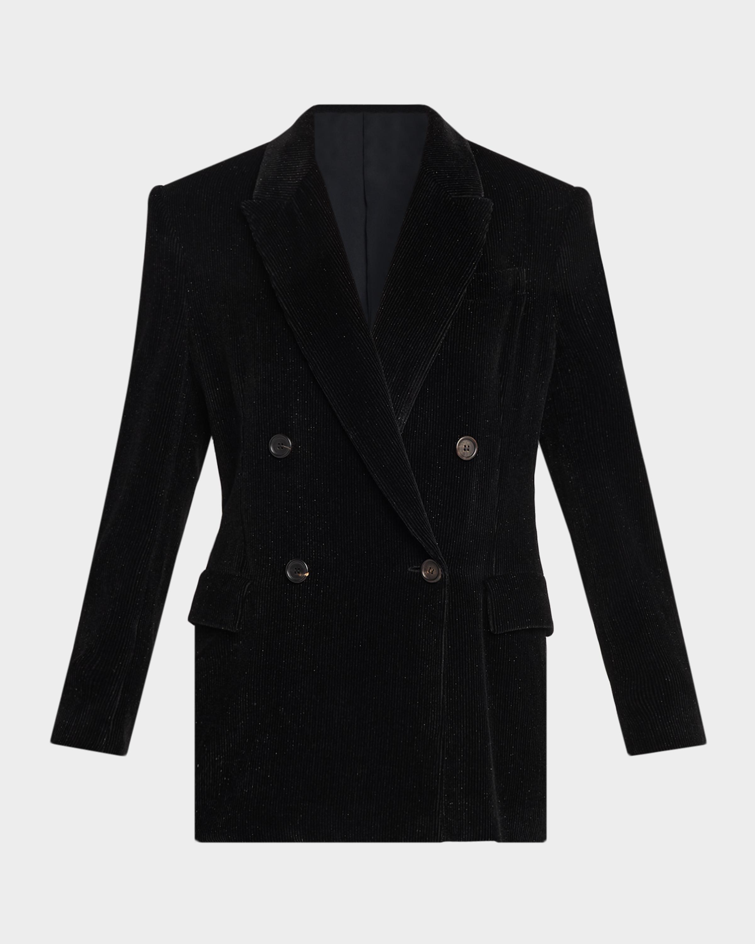 Sparkling Corduroy Suit-Type Jacket