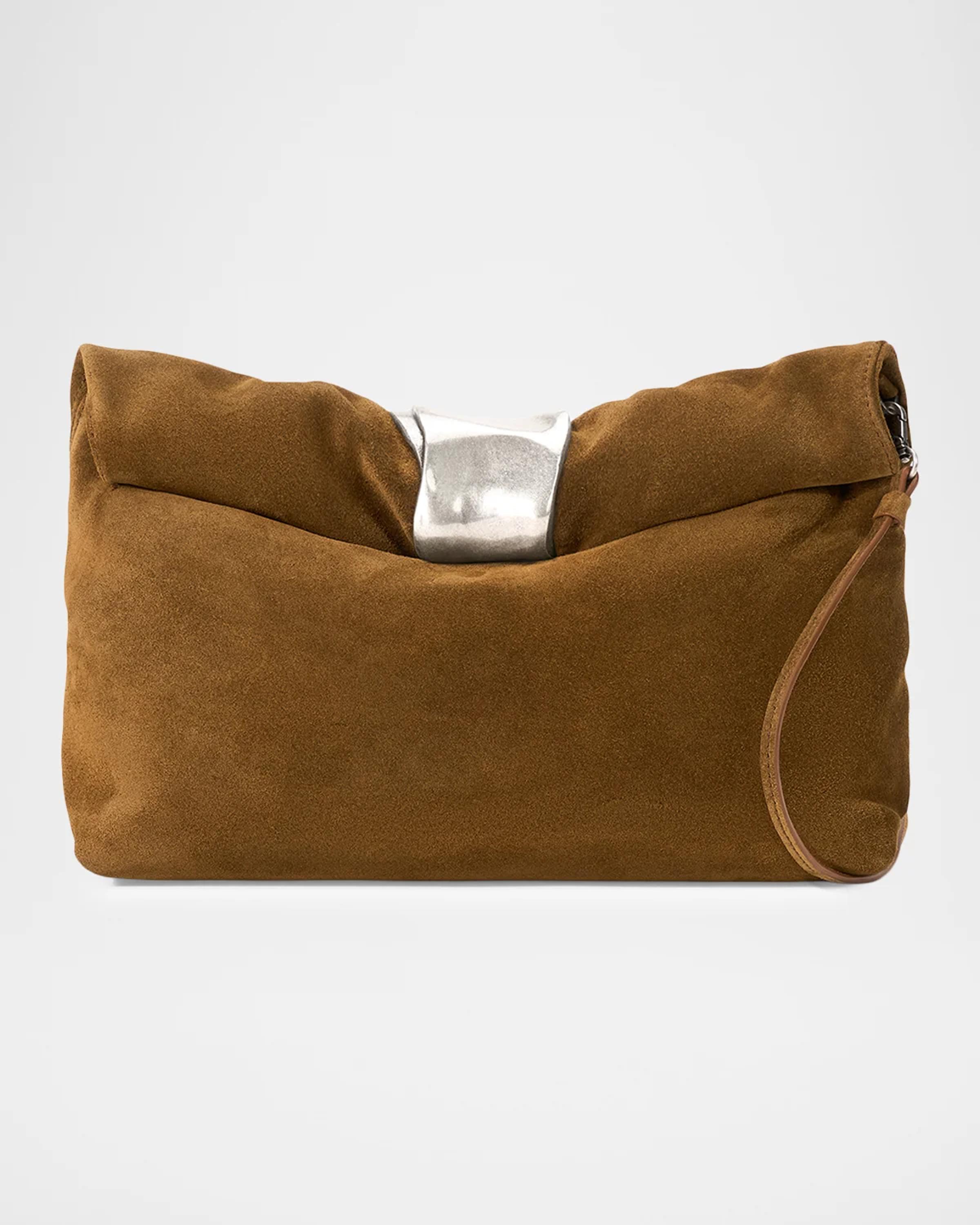 Cuff Suede Clutch