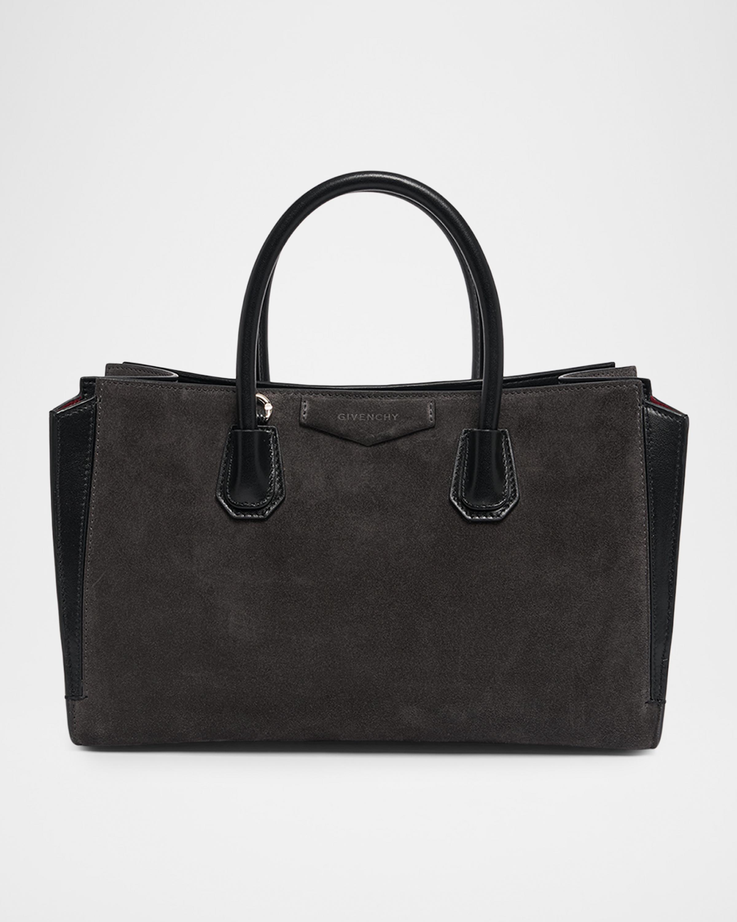 Antigona Suede & Leather Carryall Top-Handle Bag