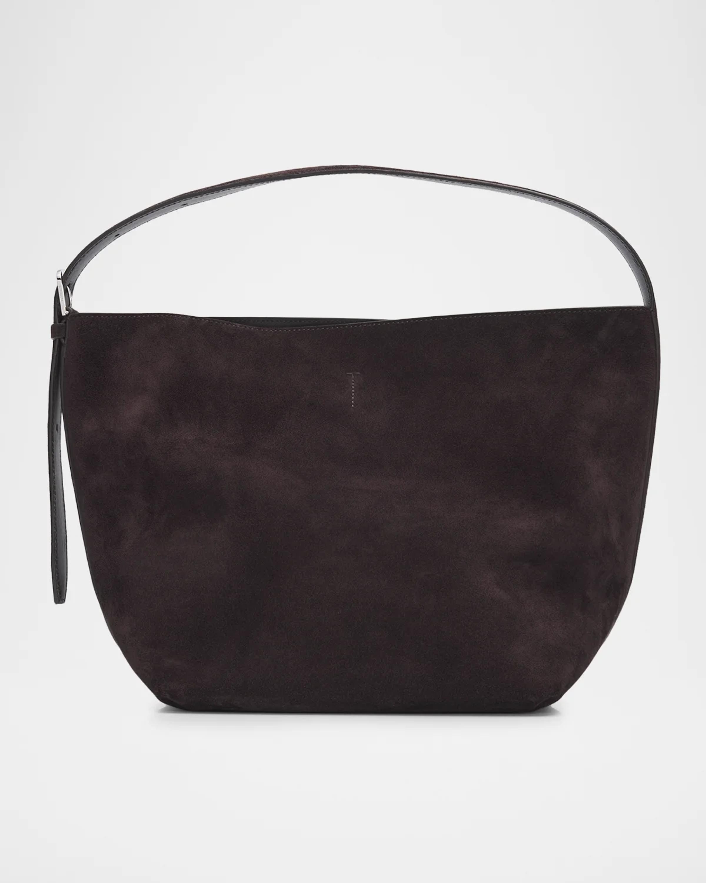 Medium Belted Suede Tote Bag