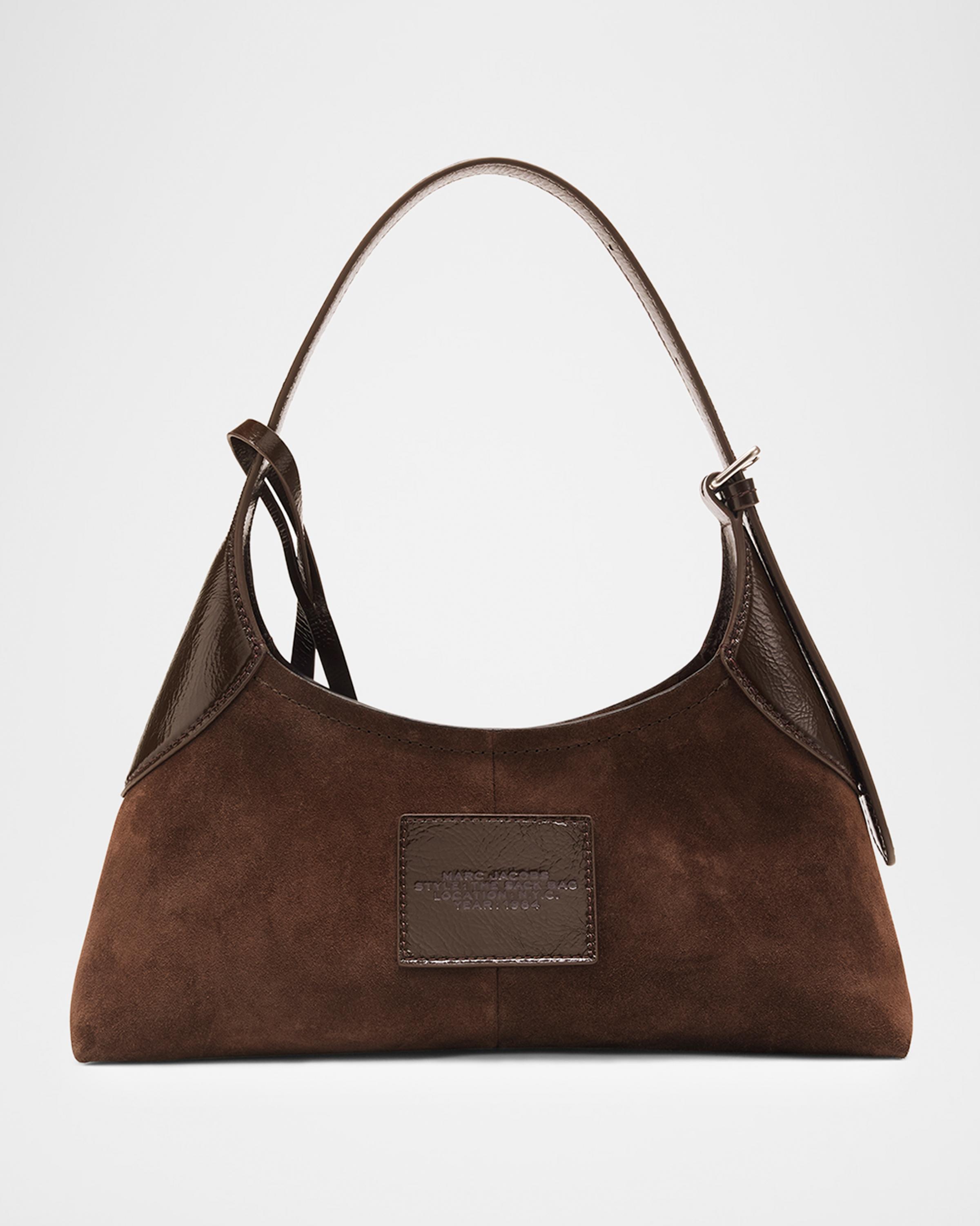 Small Belted Suede Sack Bag