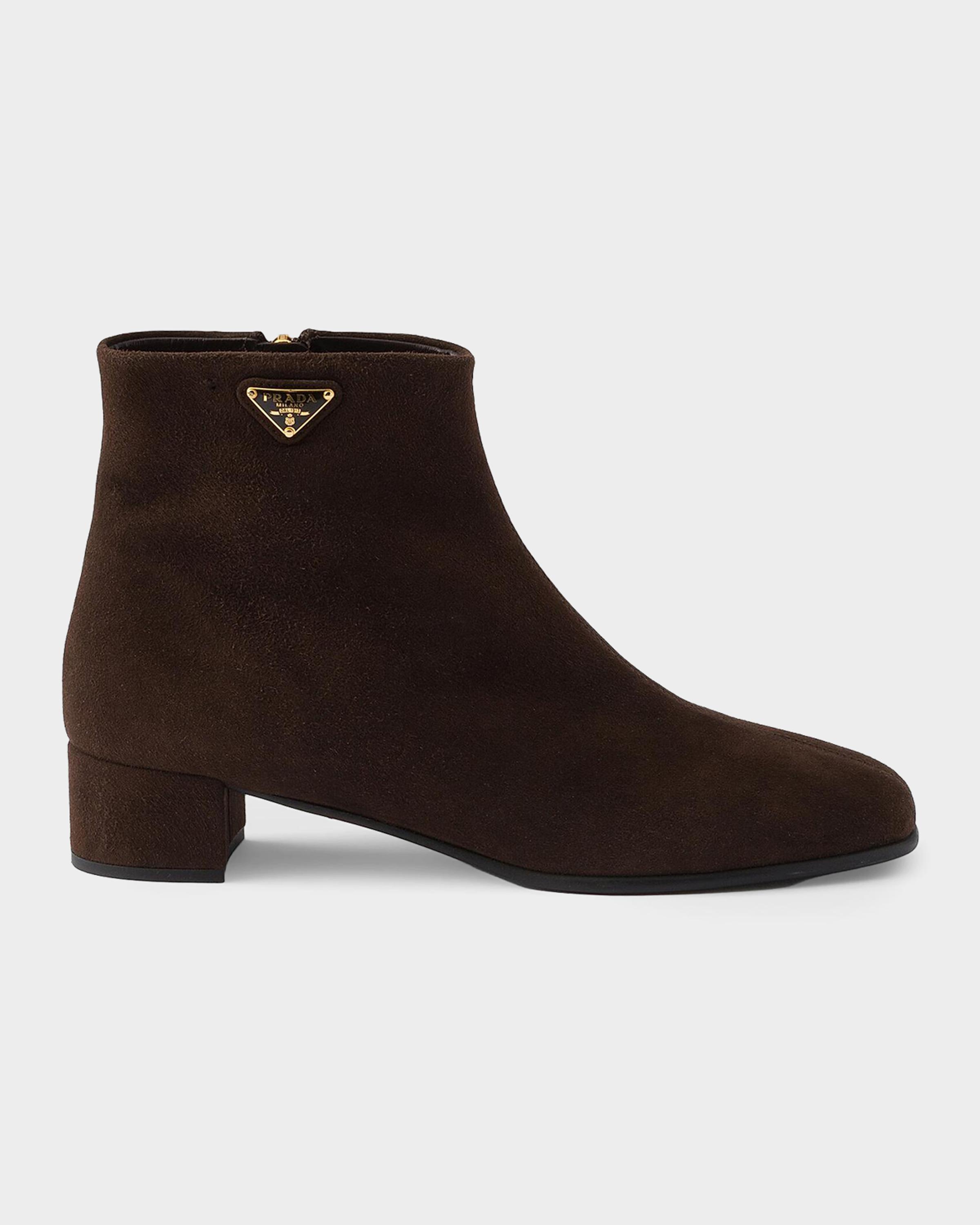 35mm Suede Ankle Boots