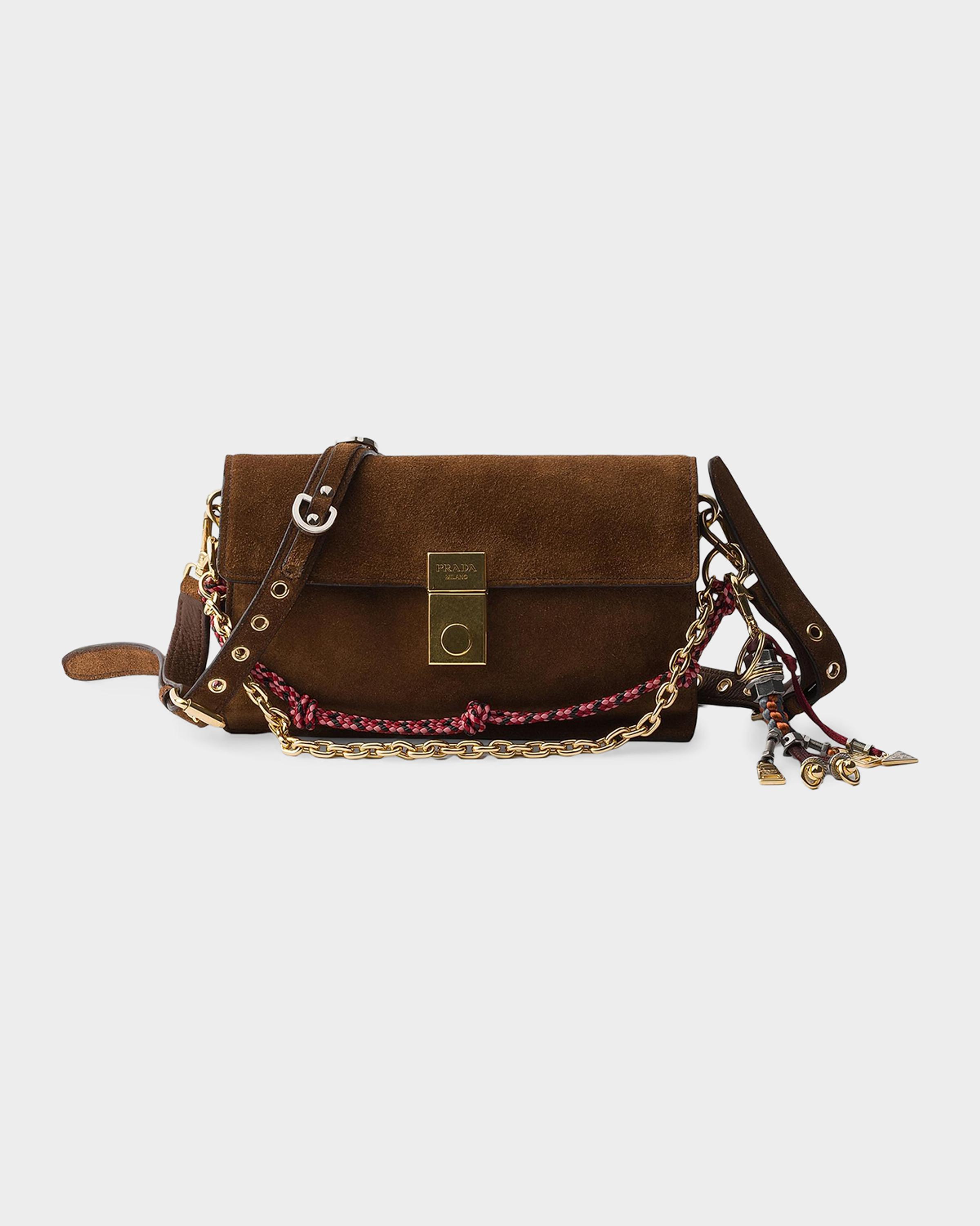 Soft Sound Small Suede Shoulder Bag