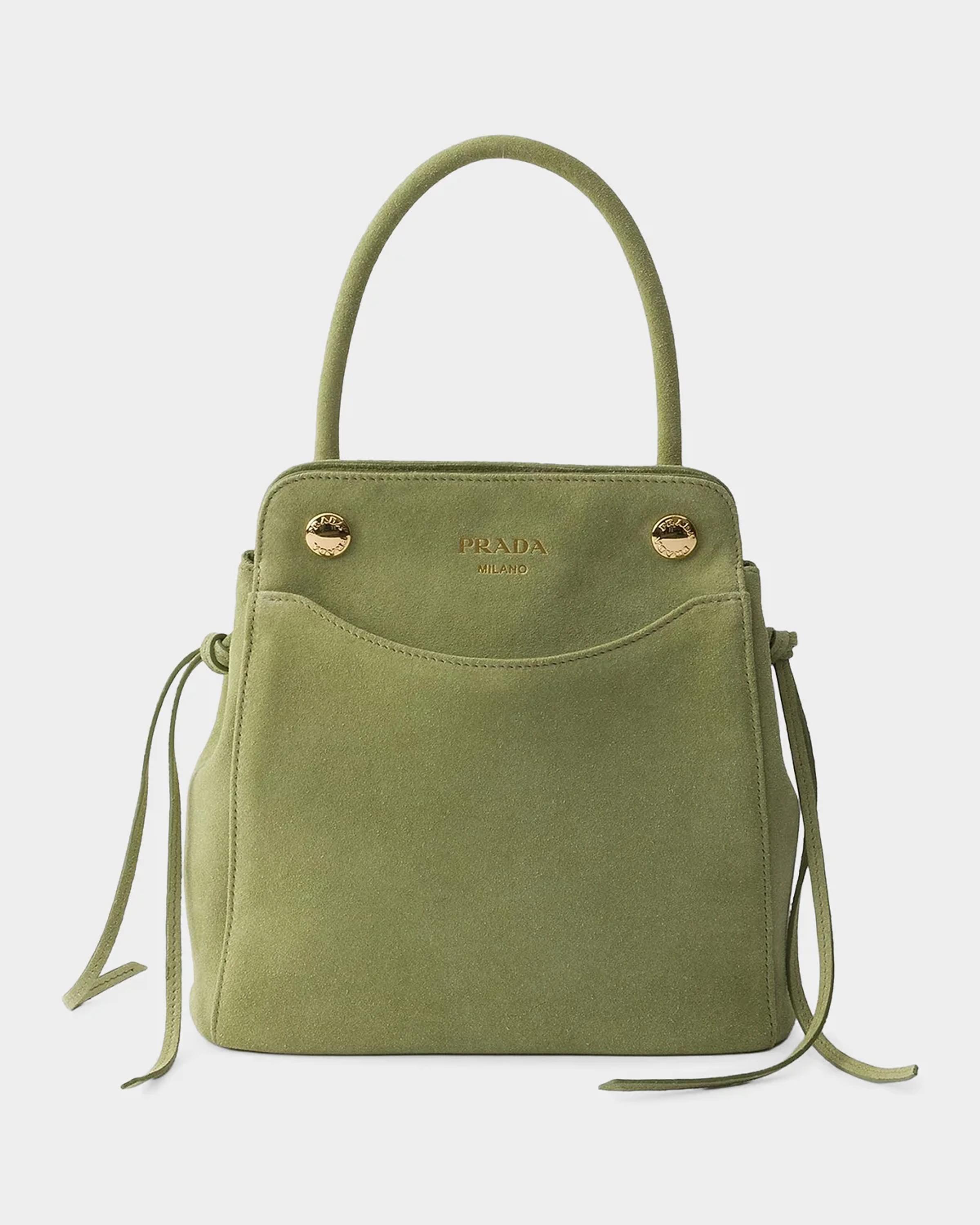 Carry Mini Suede Top Handle Bag