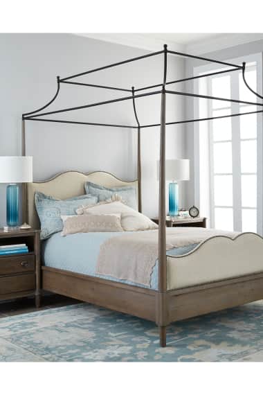 Beds At Neiman Marcus, Rayleigh Acrylic King Canopy Bed