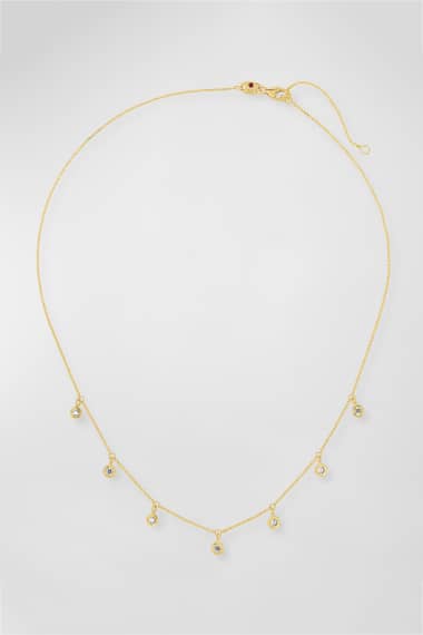 Lab Grown Diamond Half Iris Round Necklace en white Fashionette Femme Accessoires Bijoux Colliers Collierpour dames 