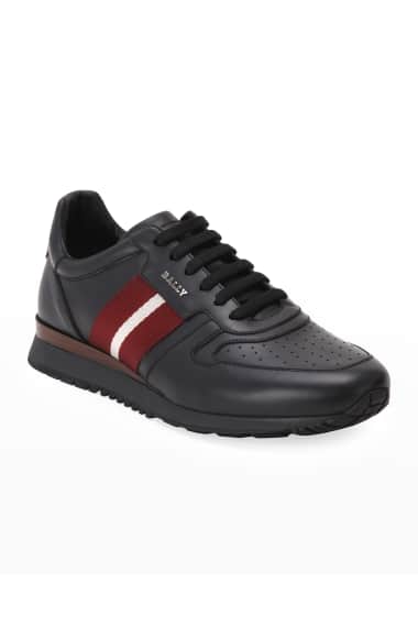 bally men's astel trainspotting leather runner sneakers