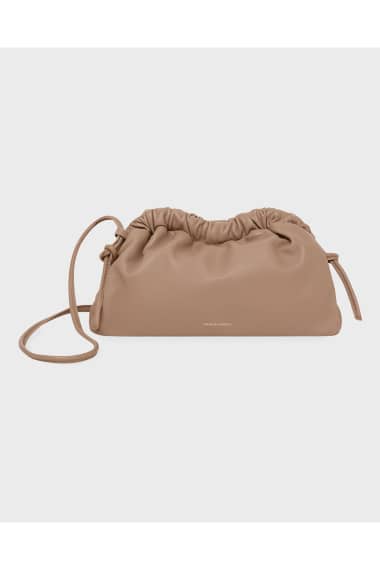 Womens Bags Clutches and evening bags Mansur Gavriel Mini Cloud Sand Leather Clutch in Brown 