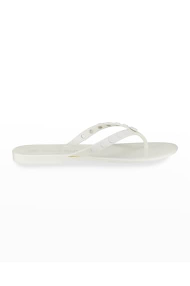 Tory Burch Studded Jelly Thong Sandals from Neiman Marcus - Styhunt