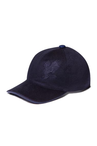 Chapeau De Luxe Stefano Ricci - Taille US L (CAP46) - Cuir Bleu - Neuf Avec étiquettes
