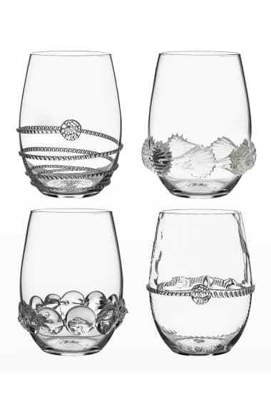 8 1/4" Wine or Water Goblet Glass Art Glass Juliska Glassware GRAHAM 