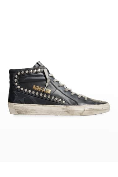 Golden goose black hightops clearance