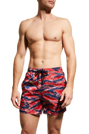 LHSKH Mandala Design Men Swim Trunks Elastic Waist Mens Board Shorts,Graphic Swim Shorts Men