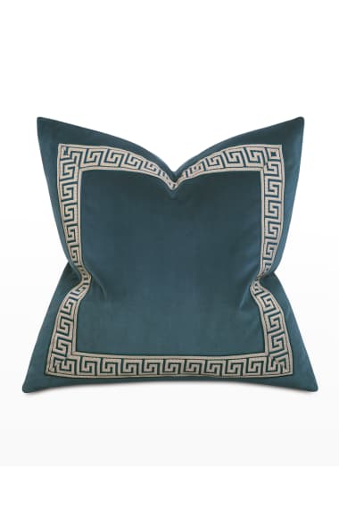 Greek Key Baroco velvet 18"x18" Versace Border Decorative Pillow Throw Cover 