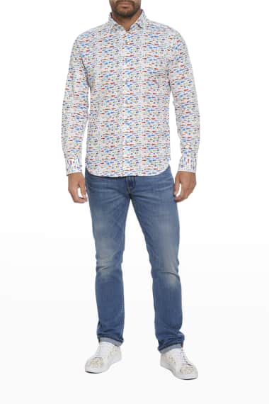 Robert Graham Mens Kobi Henley Shirt Robert Graham Mens Kobi Henley Shirt