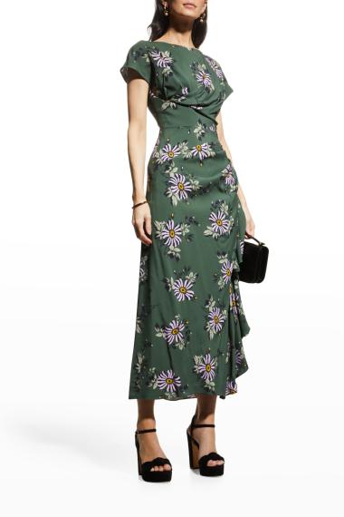 Robe Rose Lela Rose Neiman Marcus - Taille 8, Longueur 47, Style Fit & Flare, Neuve Sans étiquette