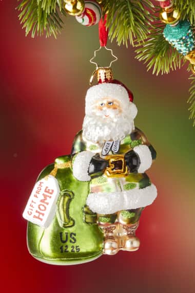 Set of 6 Glitzy Glass Mini Christmas Tree Hanging Decorations  Sass & Belle 