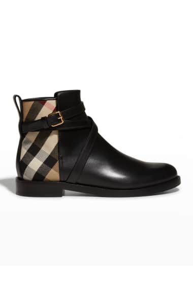 pryle equestrian check ankle booties