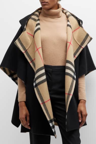 6(ROKU)SHAGGY CHECK PONCHO チェックポンチョ モヘア混
