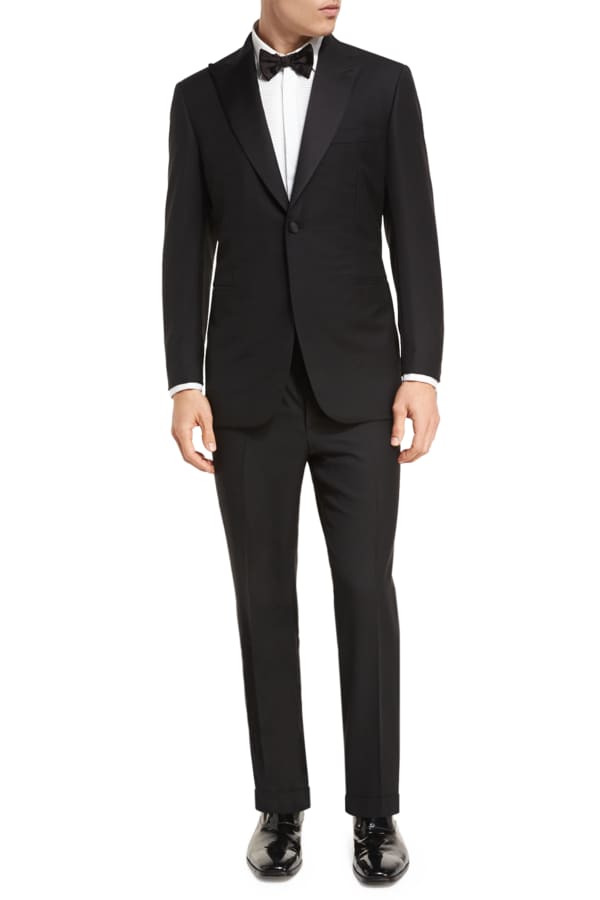 Stefano Ricci Men's Double-Breasted Wool Two-Piece Suit | Neiman Marcus
