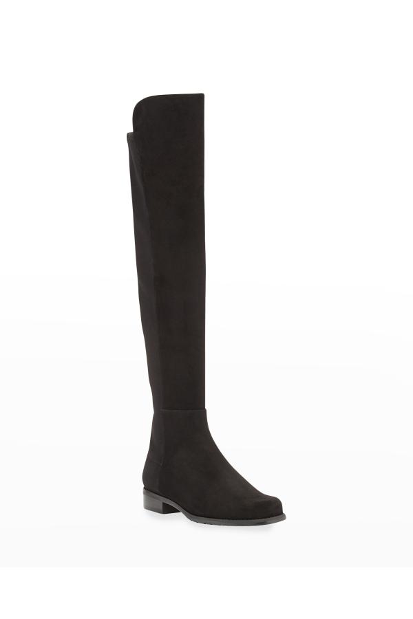 Bottes Over The Knee Marc Fisher Yuna - Daum Végétalien Gris Foncé - Taille US 6.5 - Portées Une Fois