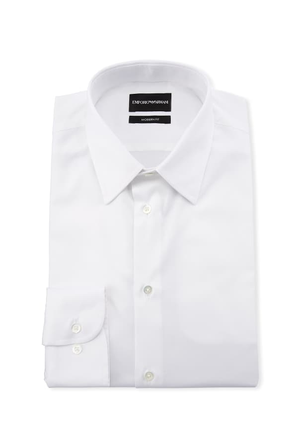 ZEGNA Men's 100fili Tonal Check Dress Shirt | Neiman Marcus