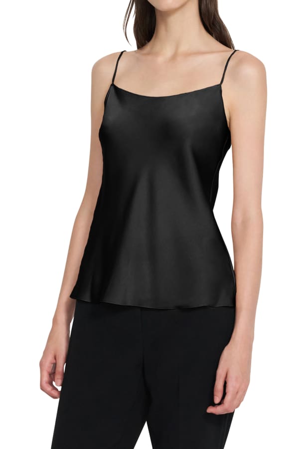 Vince Embroidered Silk Camisole Top | Neiman Marcus