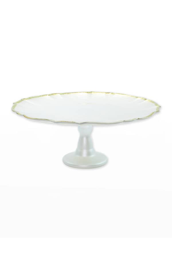 Vietri Baroque Glass Cake Stand Neiman Marcus