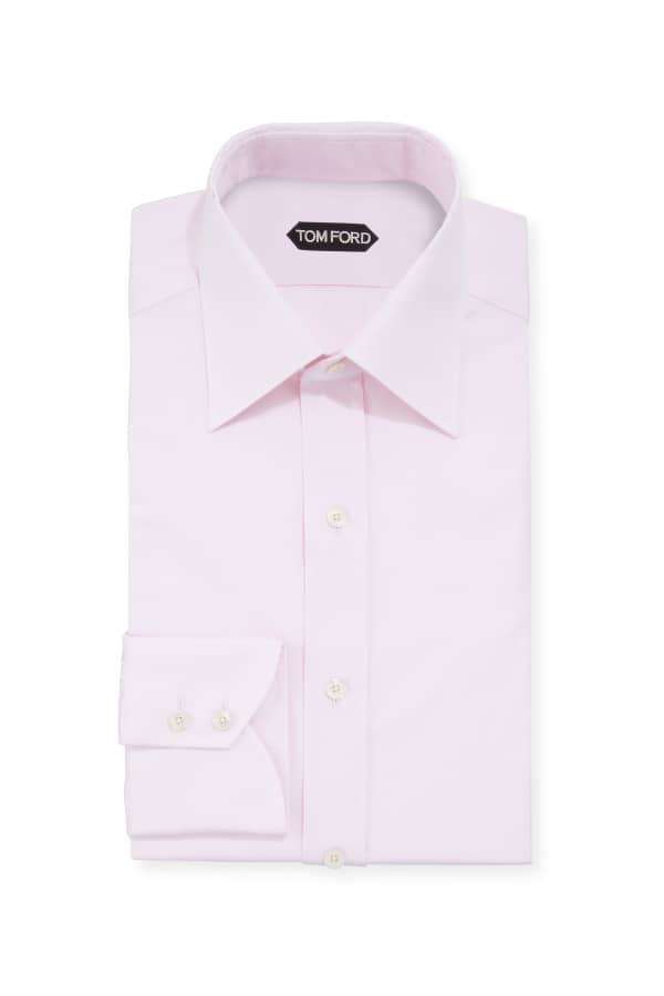 David Donahue Men's Trim-Fit Royal Oxford Dress Shirt | Neiman Marcus