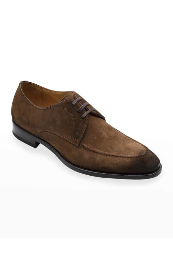 Brioni Men's Wing-Tip Leather Derby Shoes | Neiman Marcus