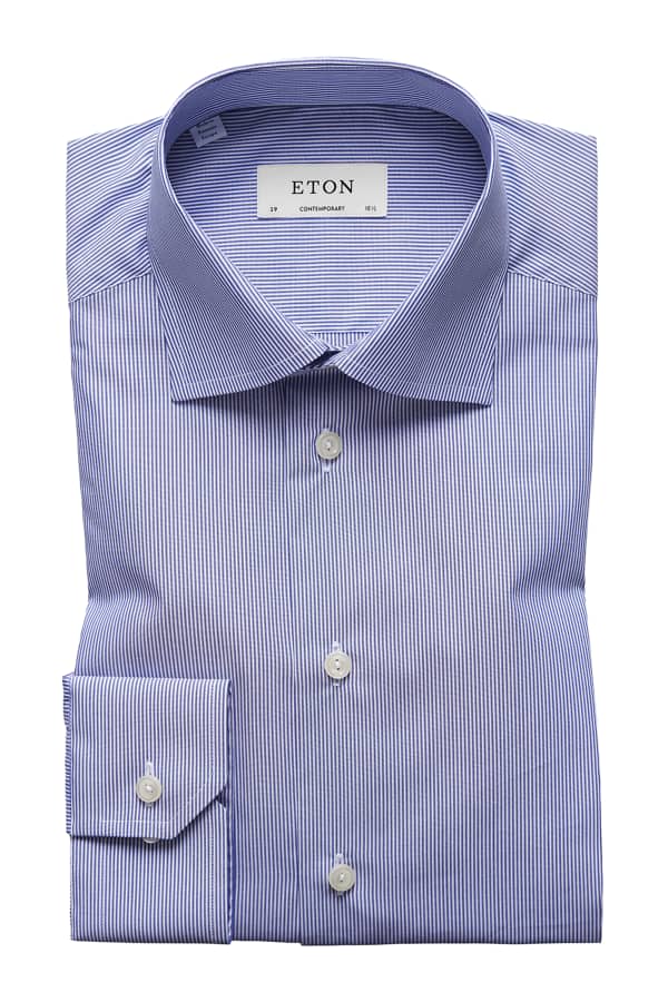 Eton Men's ContemporaryFit Houndstooth Dress Shirt Neiman Marcus