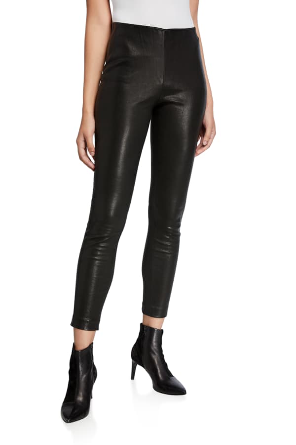 RtA Ryland Two-Tone Skinny Leather Pants | Neiman Marcus