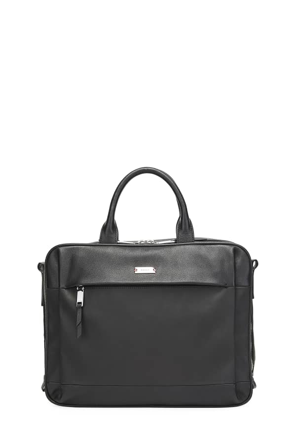 Shinola Men's Bedrock Embossed Harness Briefcase 15" Laptop Neiman