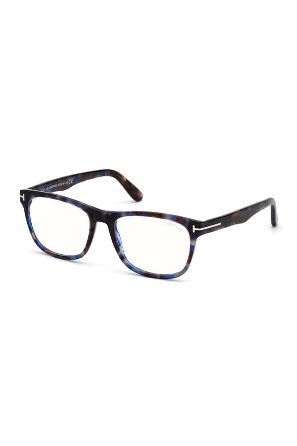 TOM FORD Men's BlueBlock Square Optical Glasses Neiman Marcus