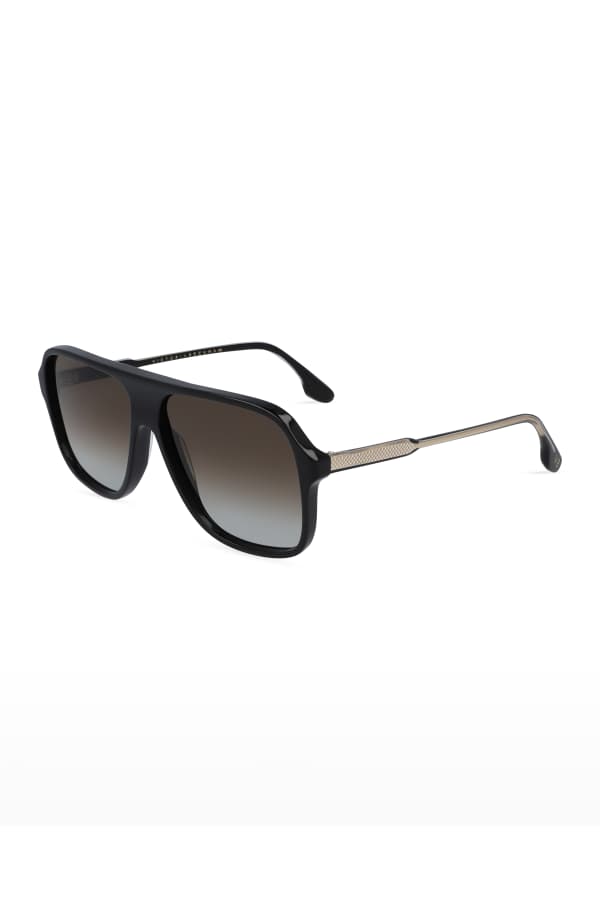 Fendi Square FF Pattern Acetate Sunglasses | Neiman Marcus