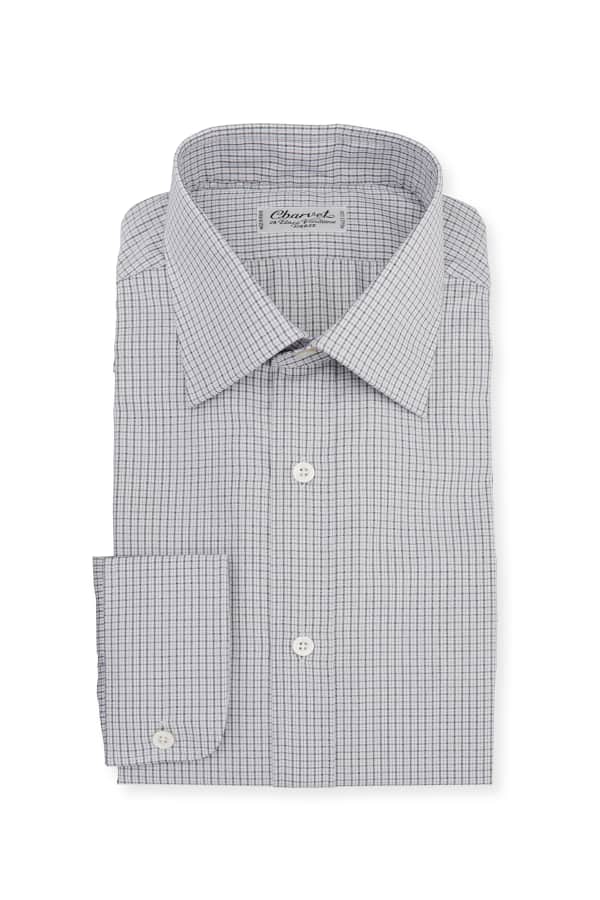 Eton Men's Basic Slim-Fit Houndstooth Dress Shirt | Neiman Marcus