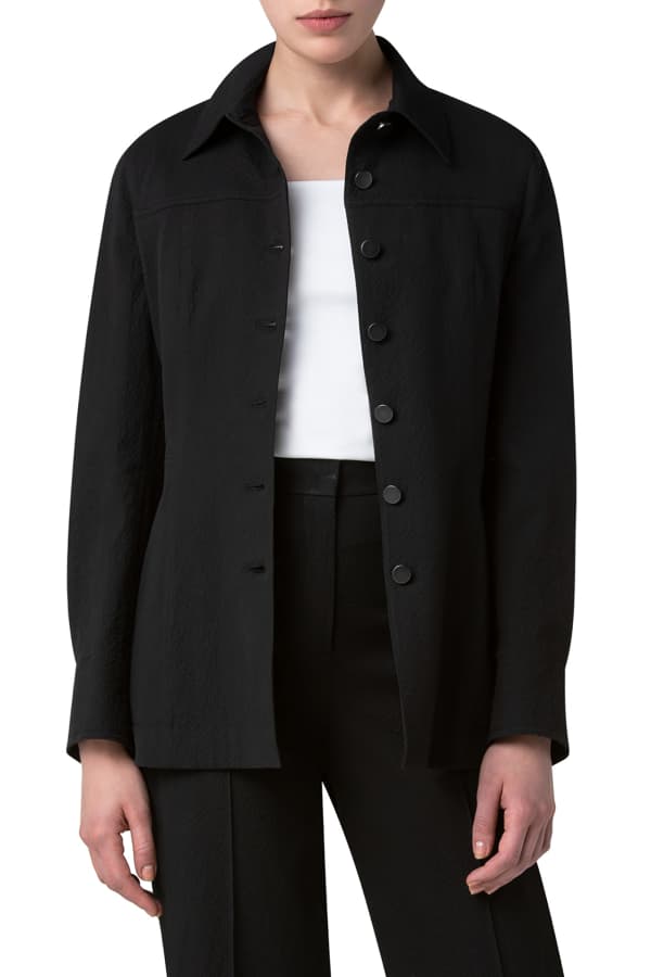 Burberry Frankby Diamond Quilted Button-Front Jacket | Neiman Marcus