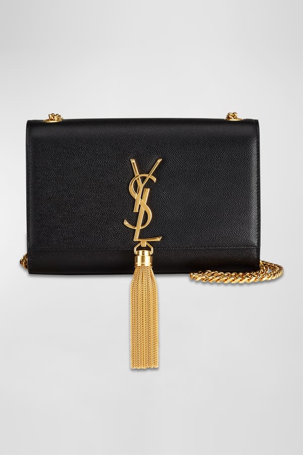Saint Laurent Kate Small YSL Monogram Glossy Crossbody Bag Neiman Marcus
