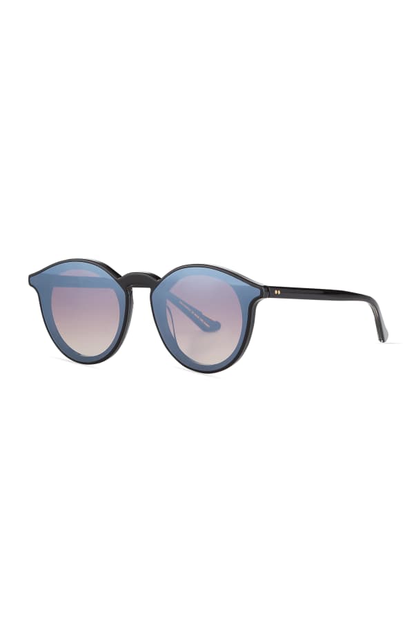 Barton Perreira Dalziel Round Mirrored Sunglasses | Neiman Marcus