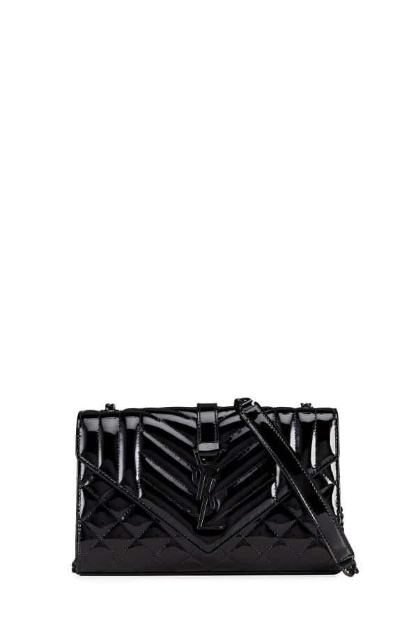 Saint Laurent LouLou YSL Small Quilted Denim Shoulder Bag Neiman Marcus