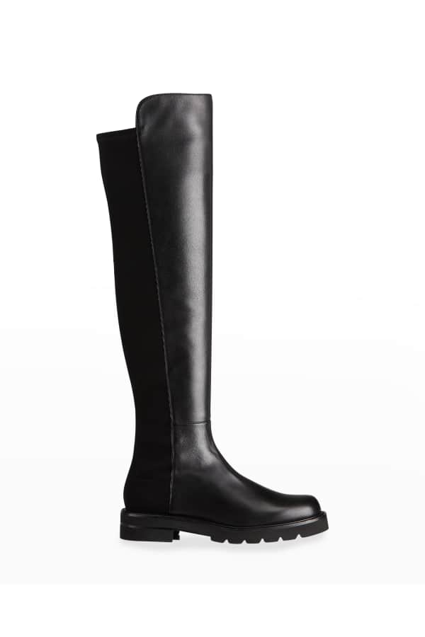 Stuart Weitzman Reserve Stretch-Suede Knee Boots | Neiman Marcus