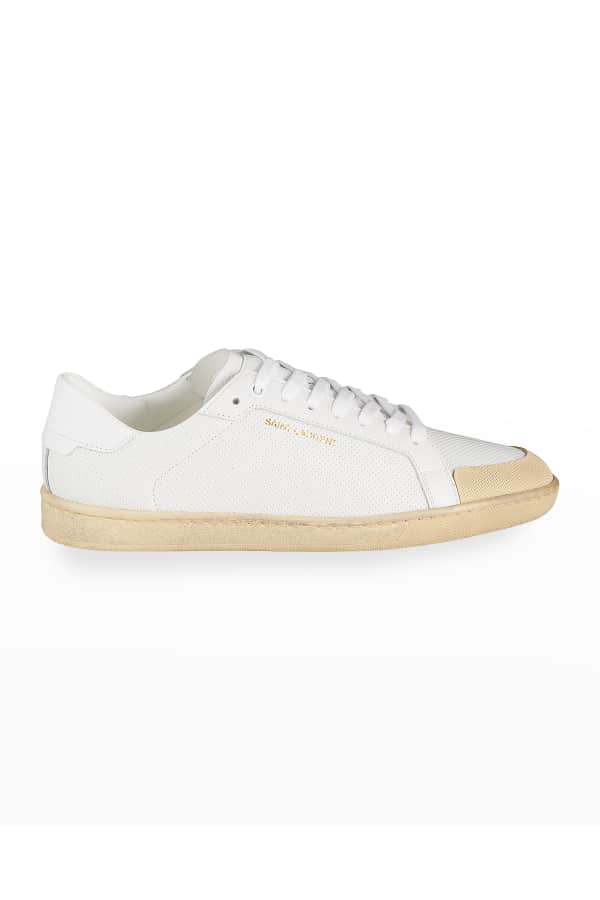 BY FAR Rodina Bicolor Leather Low-Top Sneakers | Neiman Marcus