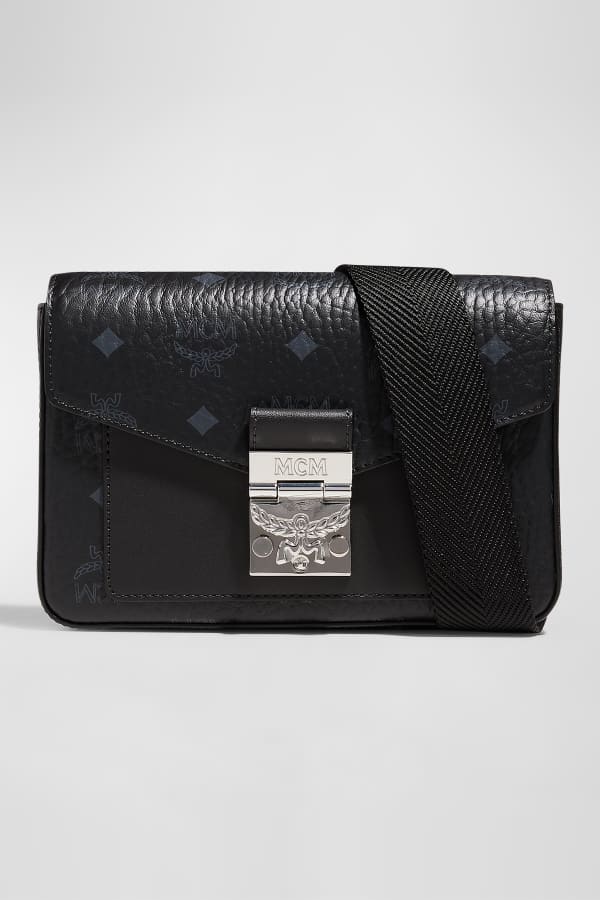 MCM Patricia Small Visetos & Leather Block Shoulder Bag Neiman Marcus