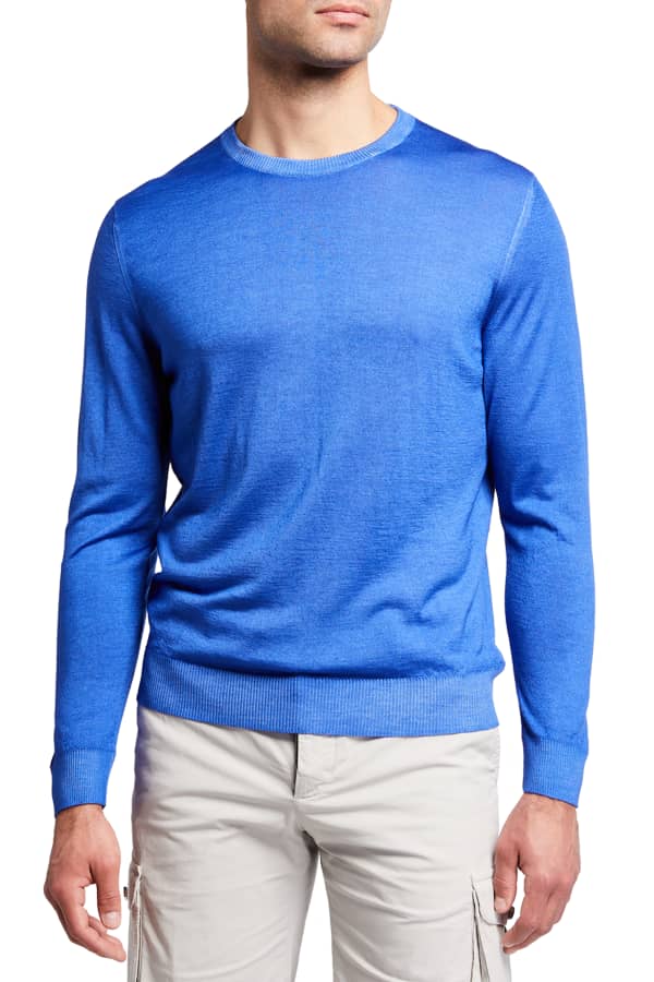 Ralph Lauren Men's Equestrian Cashmere-Blend Sweater | Neiman Marcus