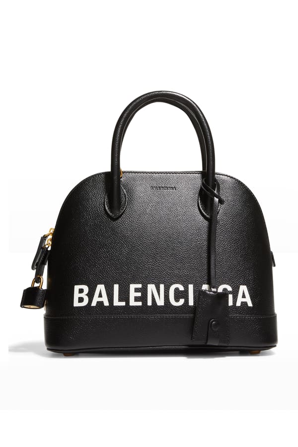 Balenciaga Ville XXS Logo Leather Top-Handle Bag | Neiman Marcus