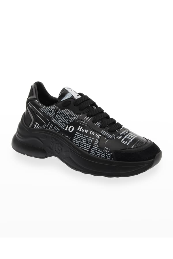Givenchy Men's Mismatched Jaw Running Sneakers | Neiman Marcus