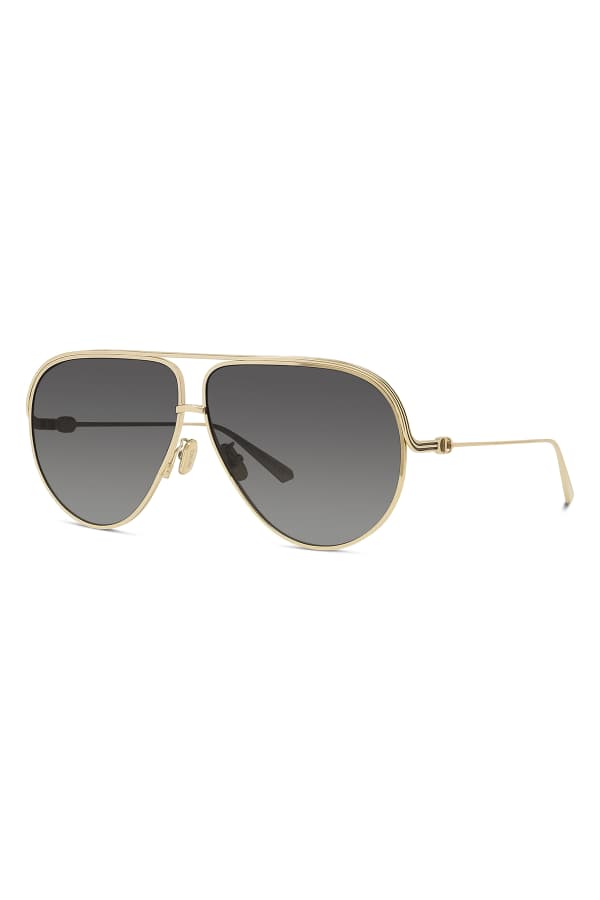 MCM Mirrored Aviator Sunglasses w/ Side Blinders | Neiman Marcus