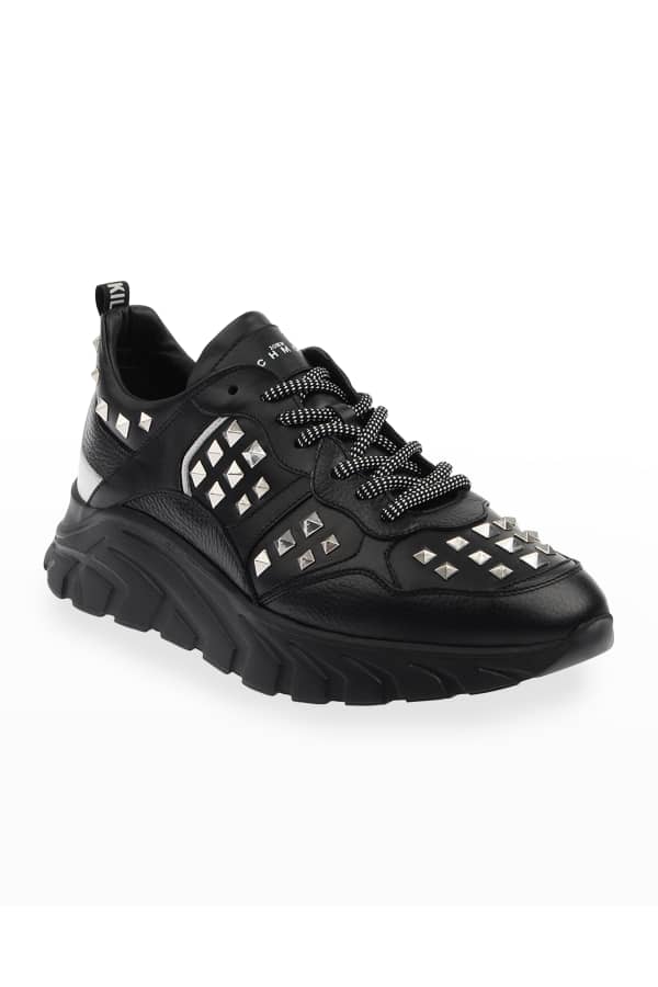 dolce & gabbana men's neon colorblock trainer sneakers
