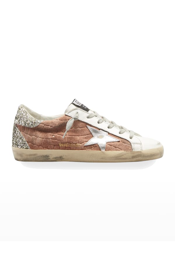 Golden Goose Superstar Metallic Glitter Sneakers Neiman Marcus